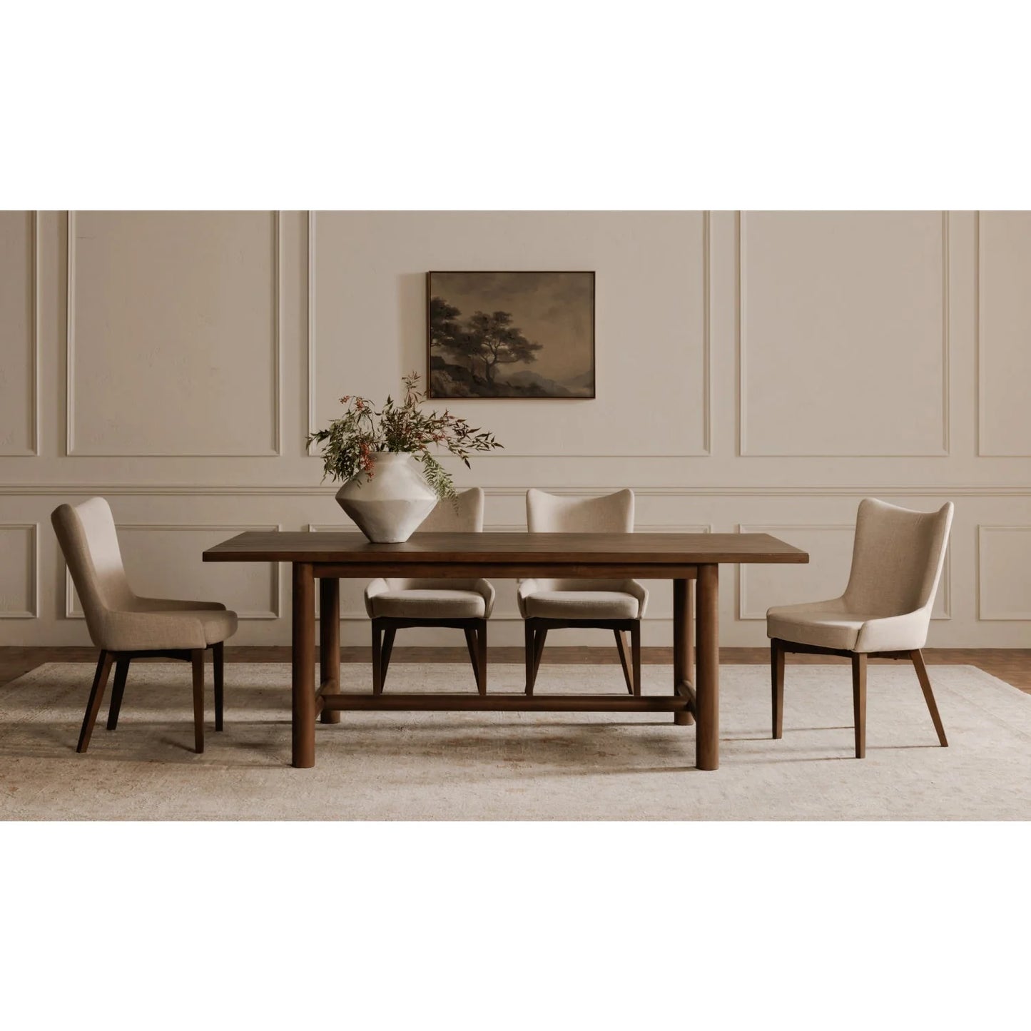 Luxury Curved Modern Dining Chair European Style for Villa