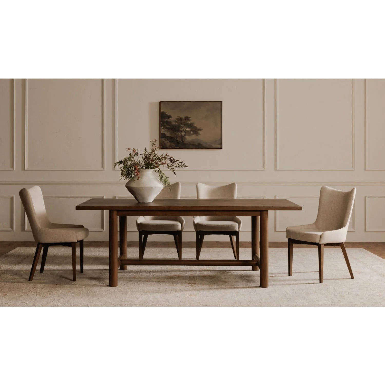 Luxury Curved Modern Dining Chair European Style for Villa