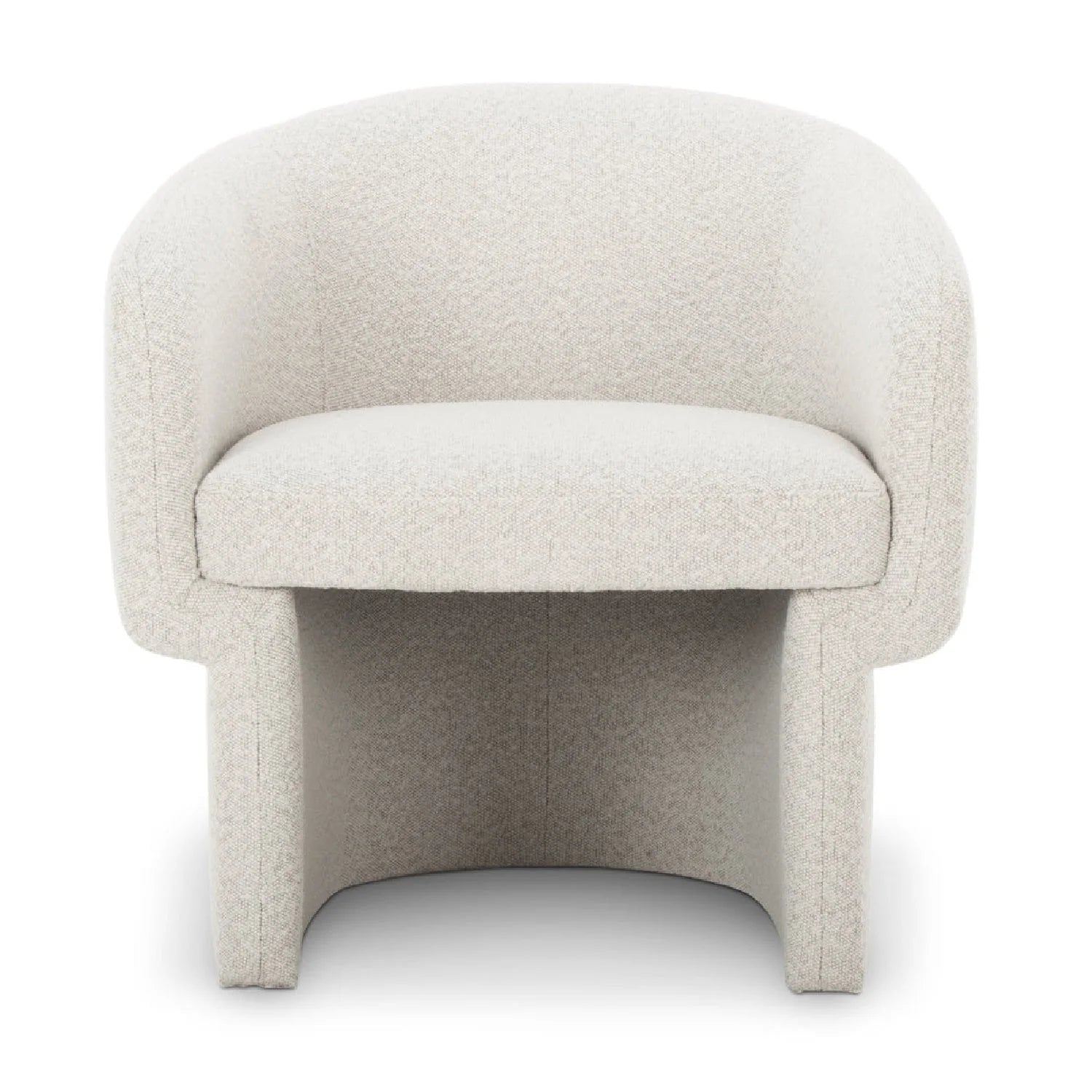 Luxury Curved Occasional Chair Modern Italian Style for Villa