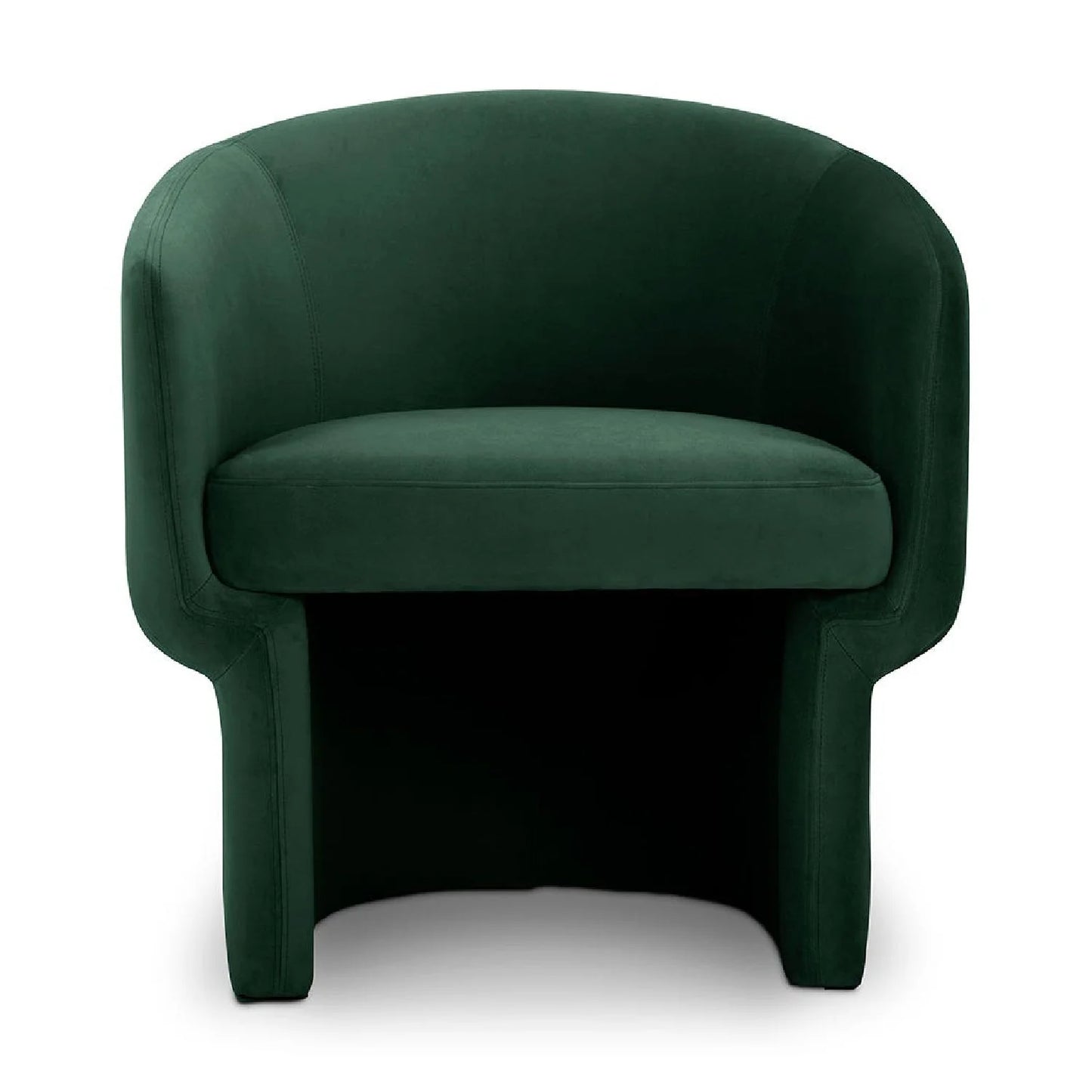 Luxury Curved Occasional Chair Modern Italian Style for Villa