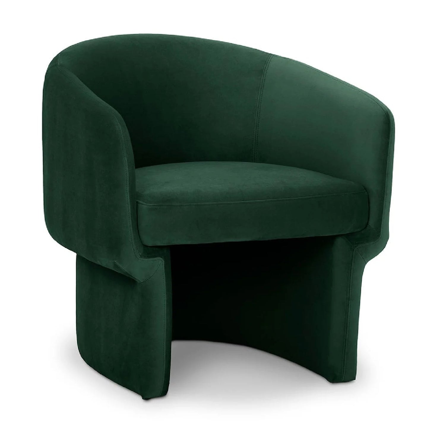 Luxury Curved Occasional Chair Modern Italian Style for Villa