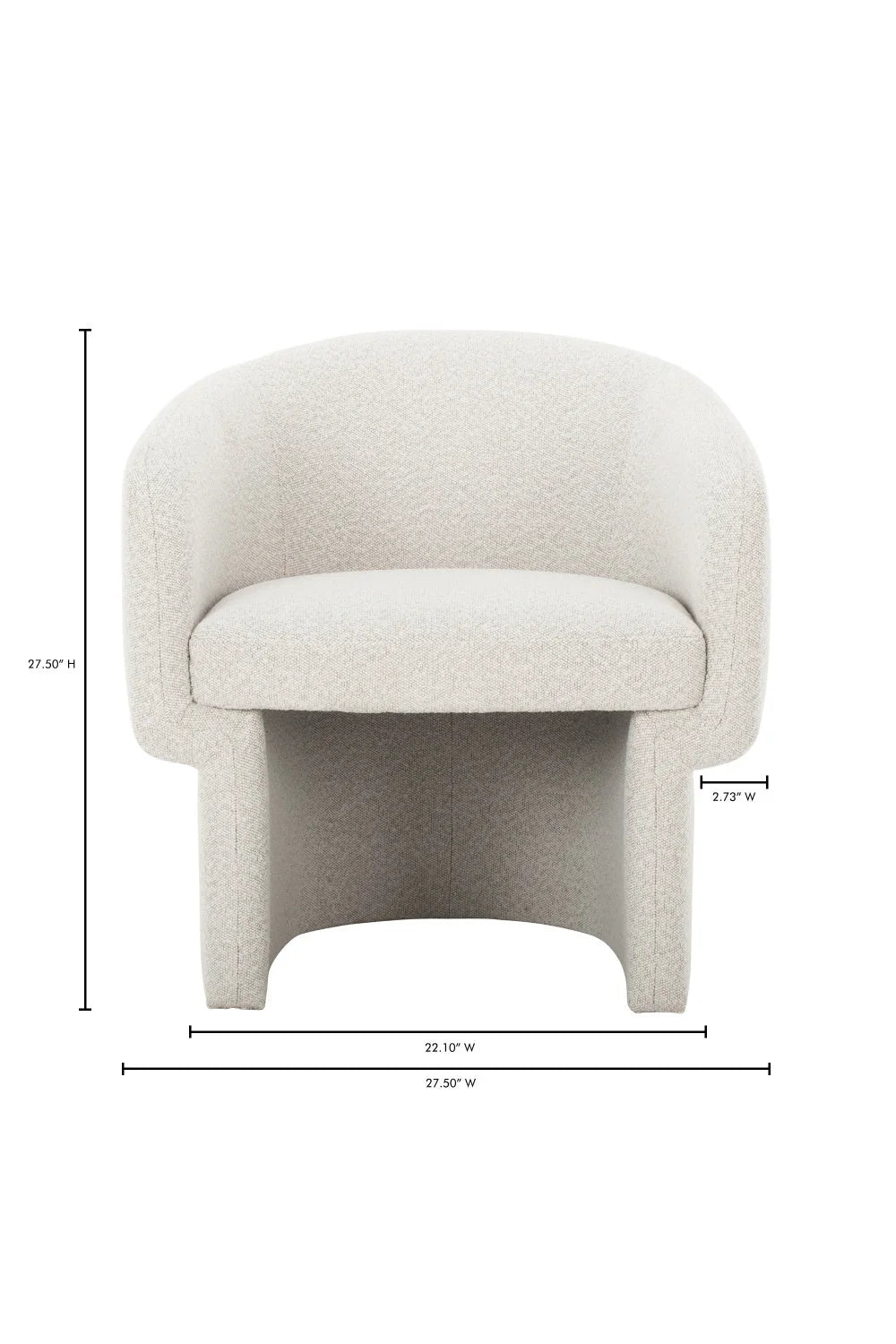 Luxury Curved Occasional Chair Modern Italian Style for Villa