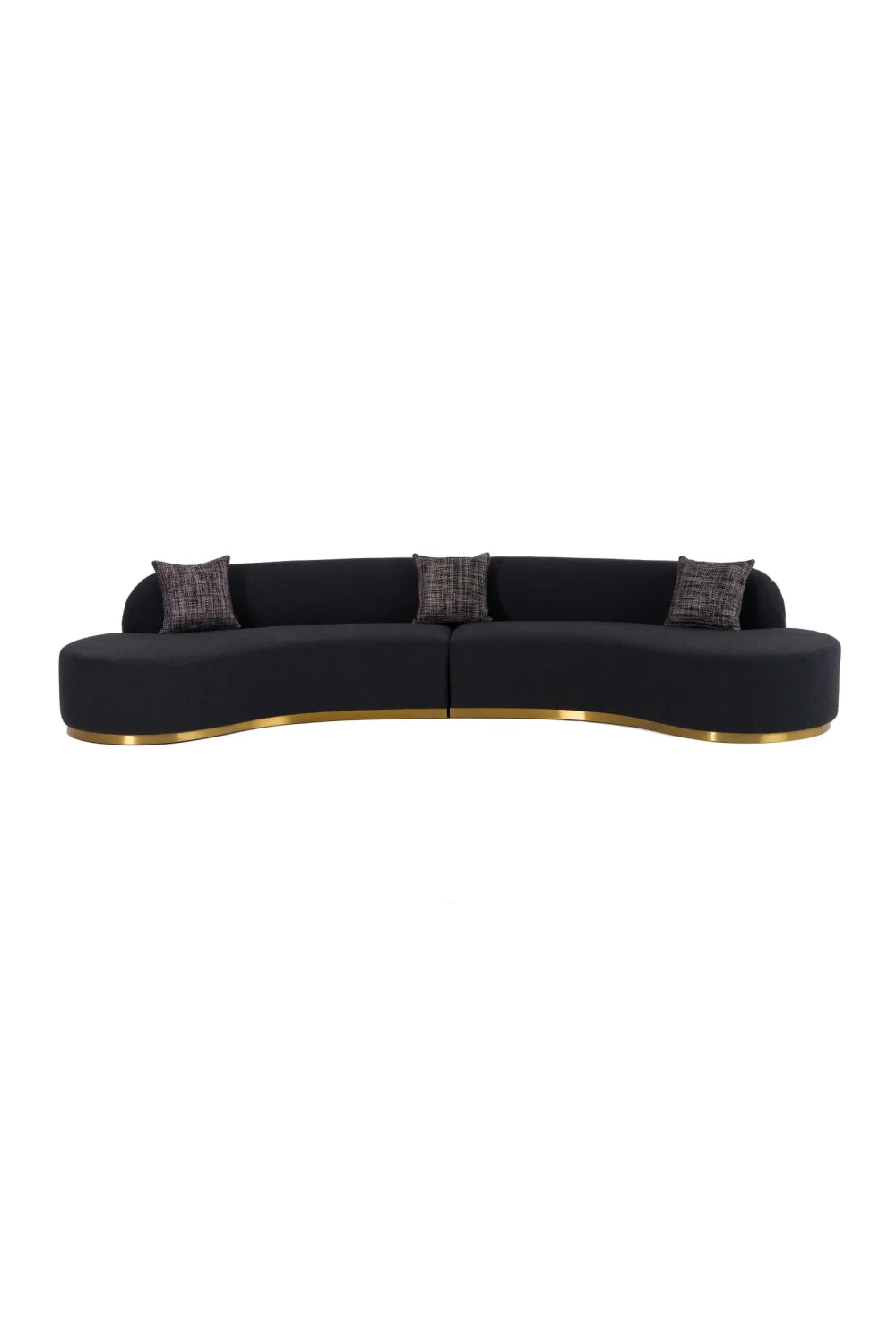Luxury Curved Sectional Sofa Modern Italian Style for Villa