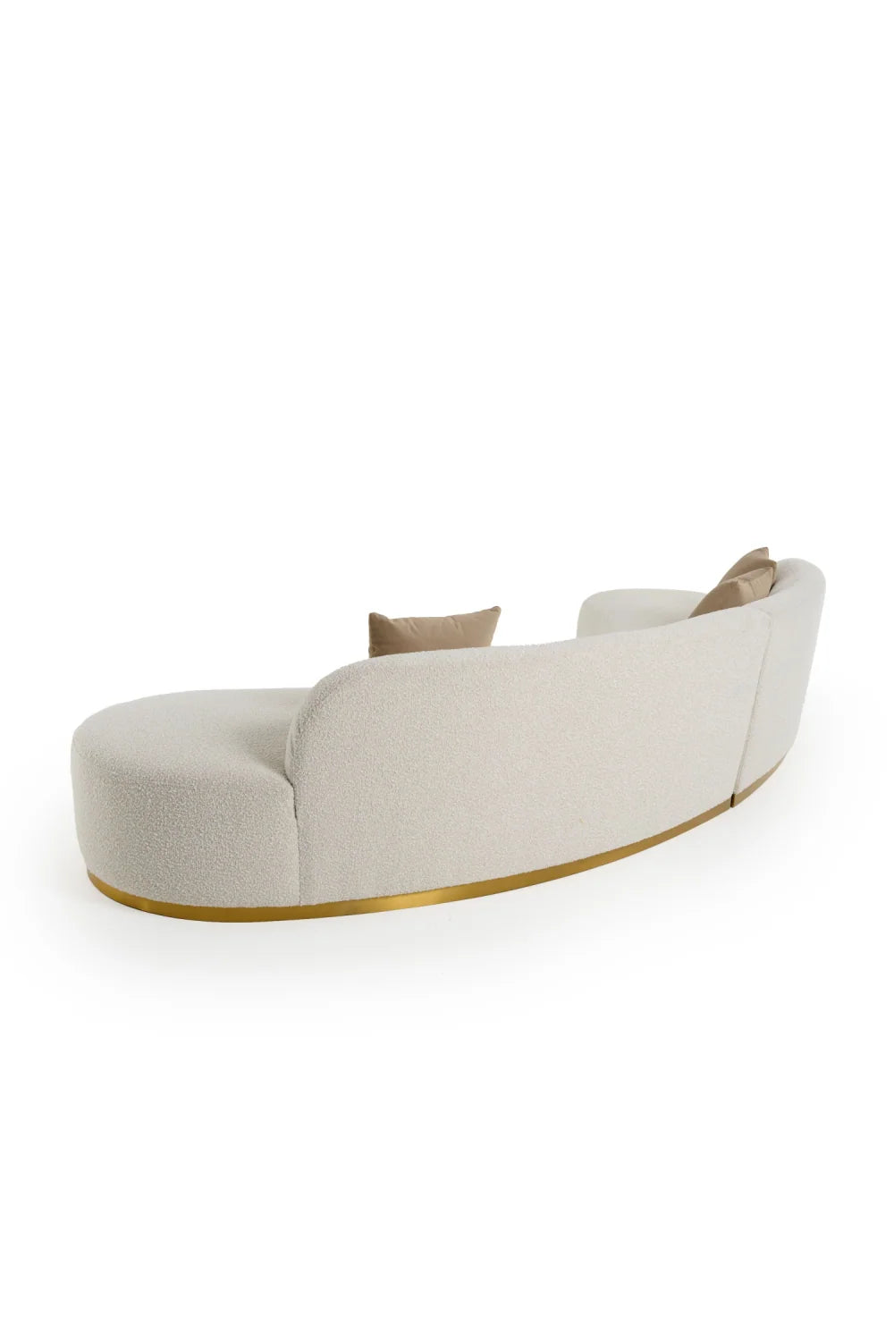 Luxury Curved Sectional Sofa Modern Italian Style for Villa