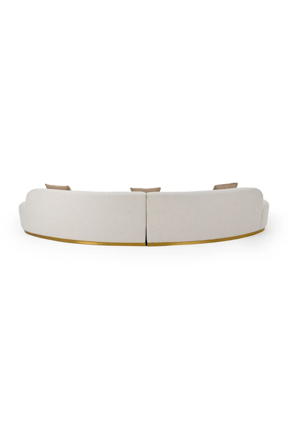 Luxury Curved Sectional Sofa Modern Italian Style for Villa