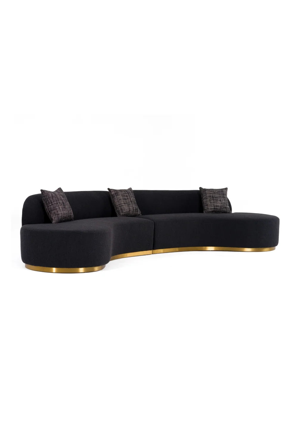 Luxury Curved Sectional Sofa Modern Italian Style for Villa