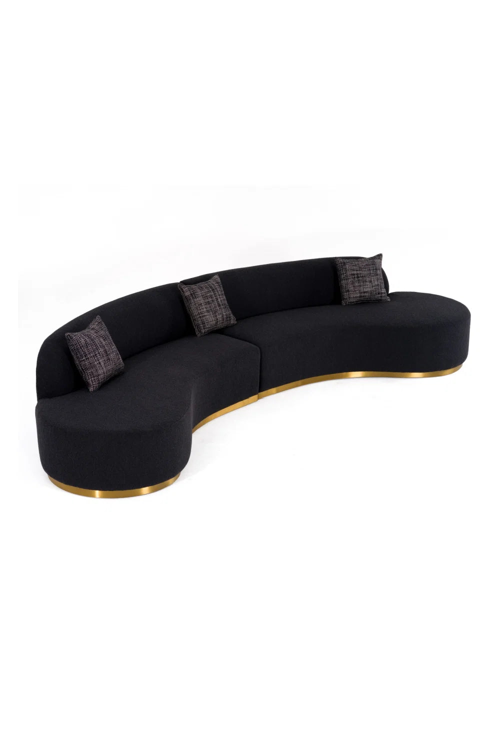 Luxury Curved Sectional Sofa Modern Italian Style for Villa