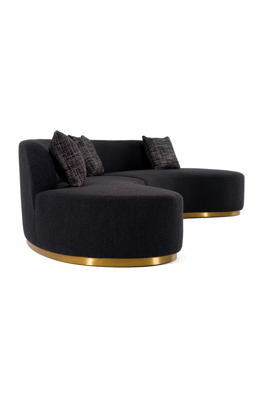 Luxury Curved Sectional Sofa Modern Italian Style for Villa