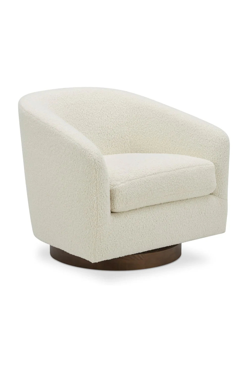 Luxury Curved Swivel Accent Chair Modern Italian Style for Villa