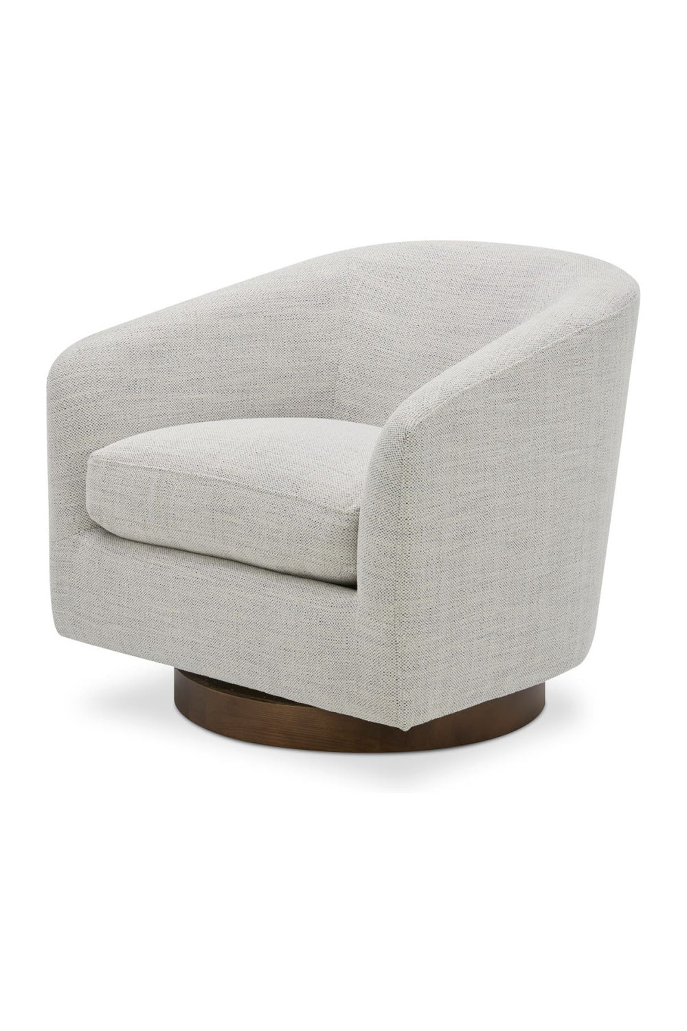 Luxury Curved Swivel Accent Chair Modern Italian Style for Villa
