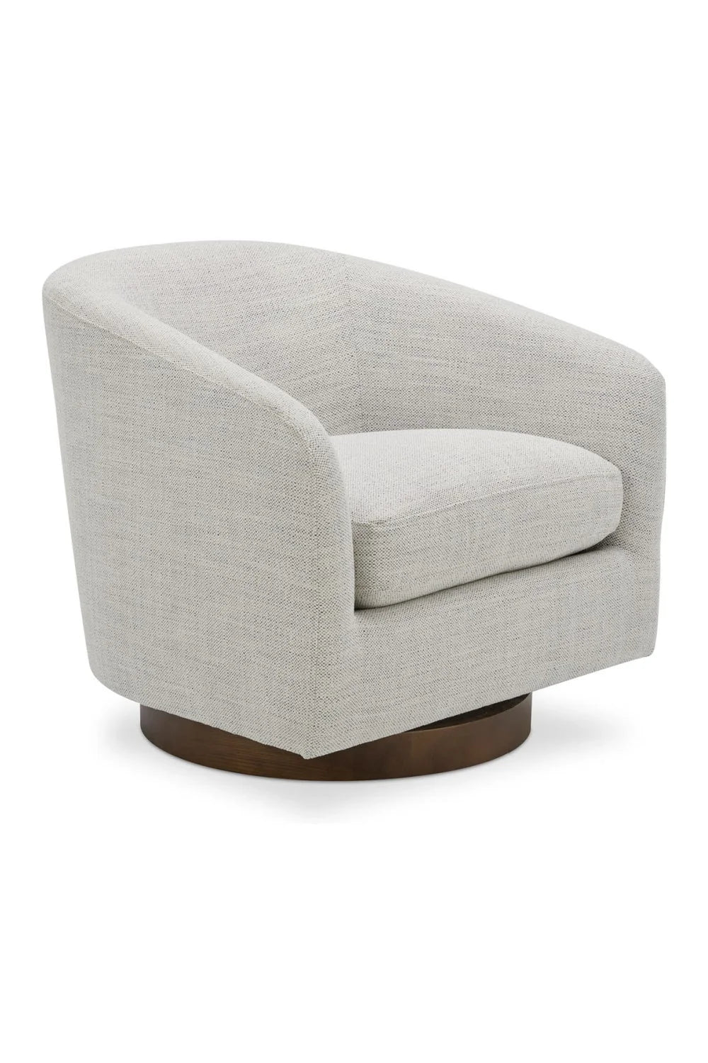 Luxury Curved Swivel Accent Chair Modern Italian Style for Villa