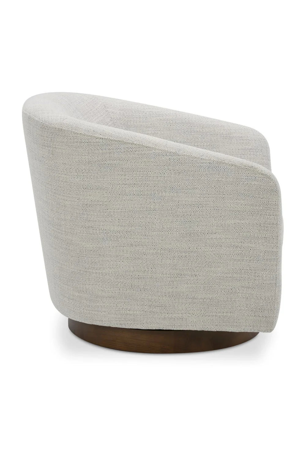 Luxury Curved Swivel Accent Chair Modern Italian Style for Villa
