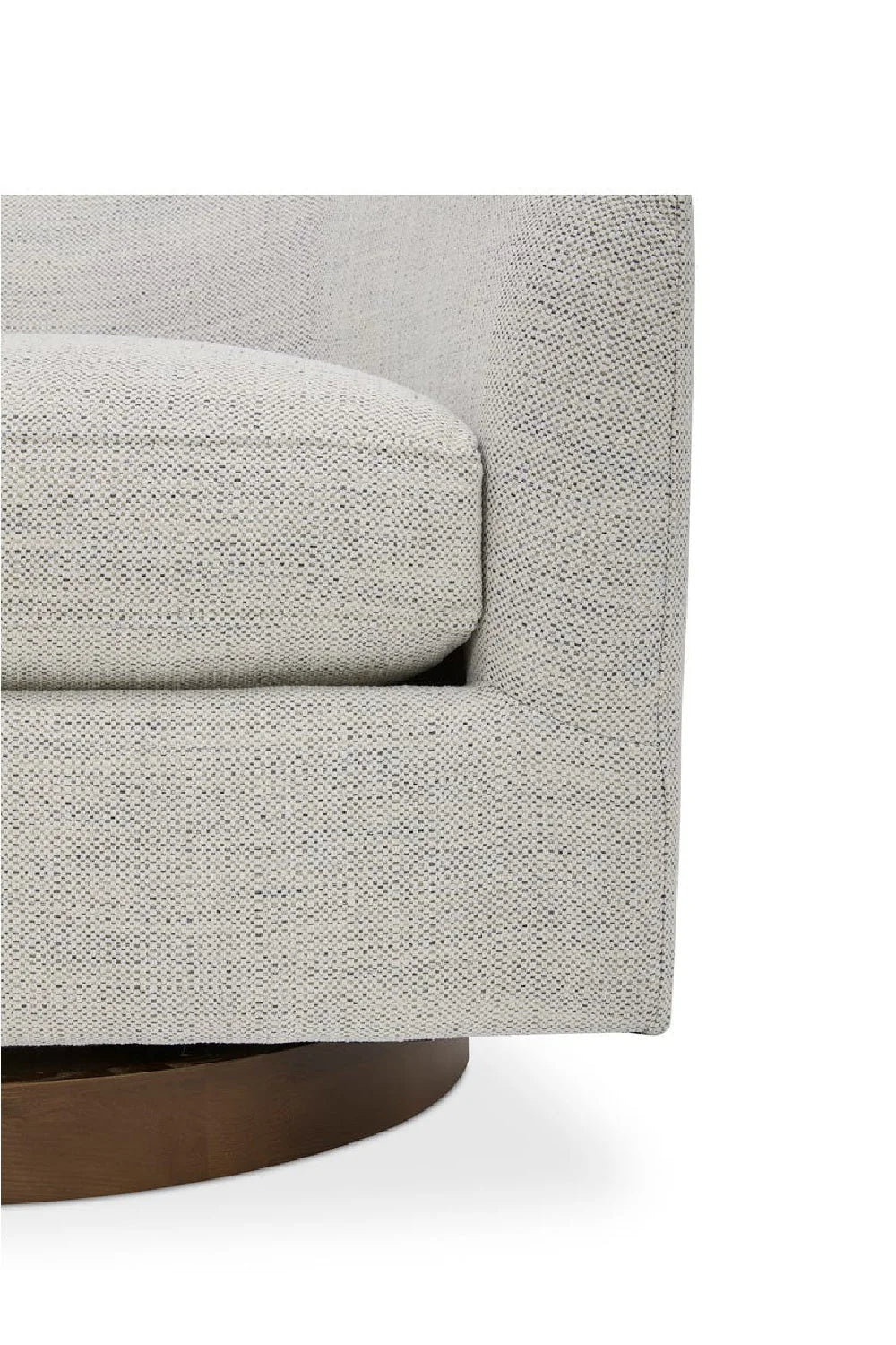 Luxury Curved Swivel Accent Chair Modern Italian Style for Villa
