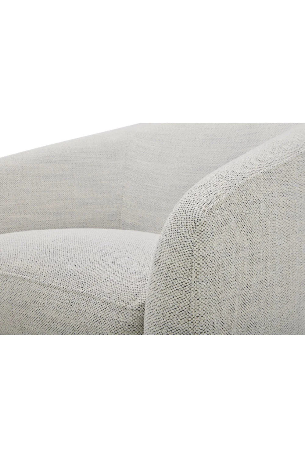 Luxury Curved Swivel Accent Chair Modern Italian Style for Villa