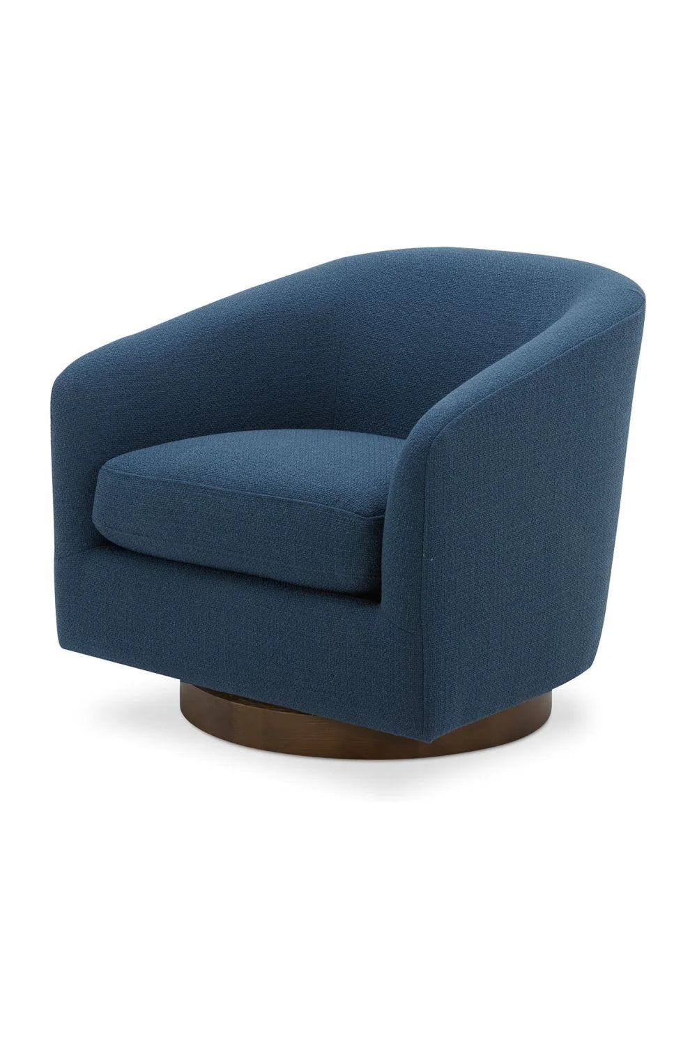 Luxury Curved Swivel Accent Chair Modern Italian Style for Villa