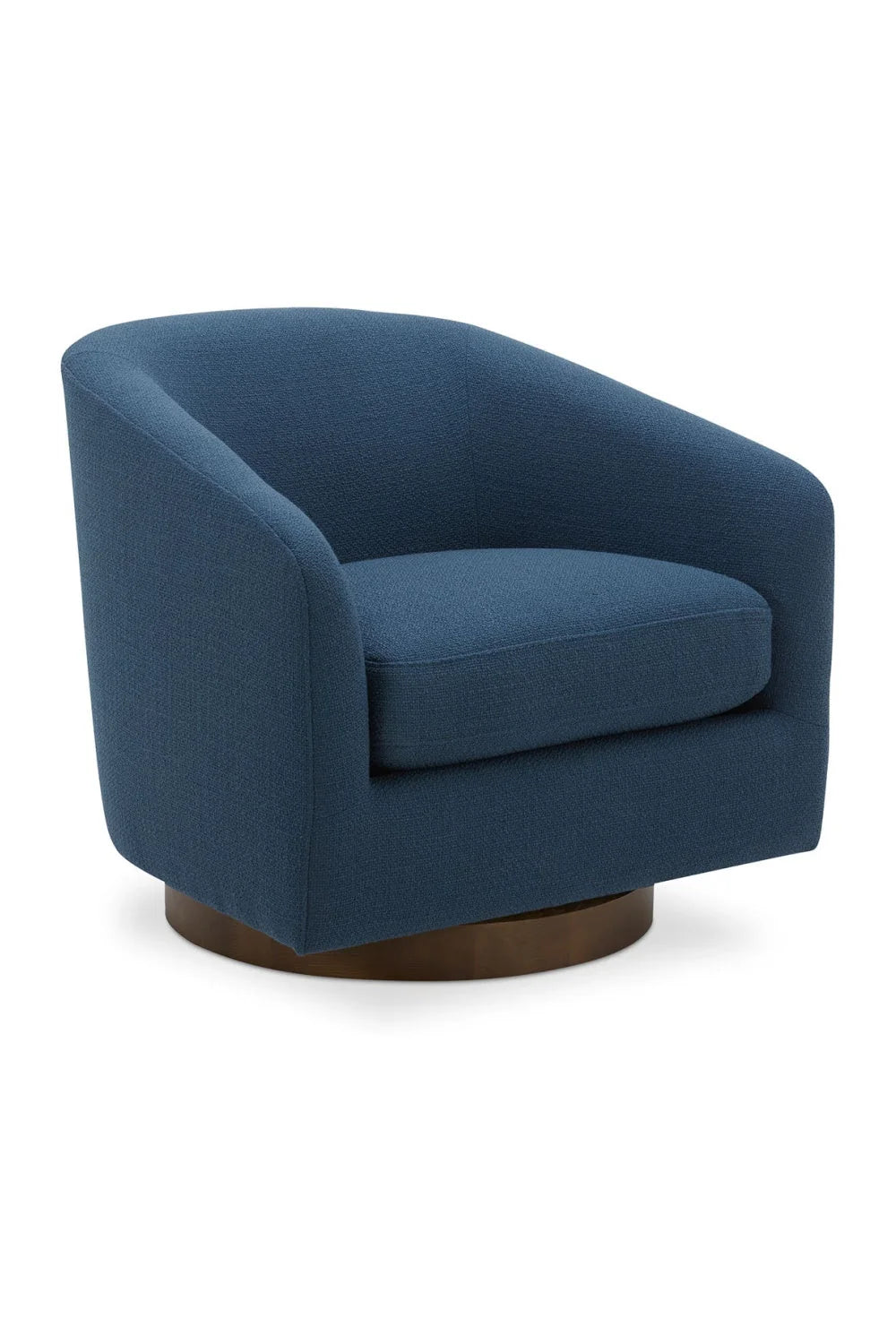 Luxury Curved Swivel Accent Chair Modern Italian Style for Villa