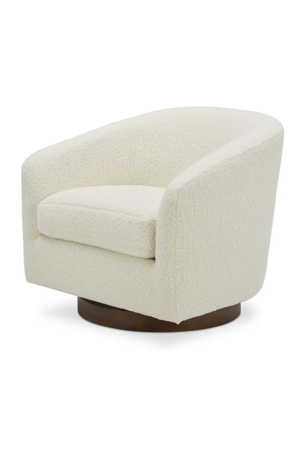 Luxury Curved Swivel Accent Chair Modern Italian Style for Villa