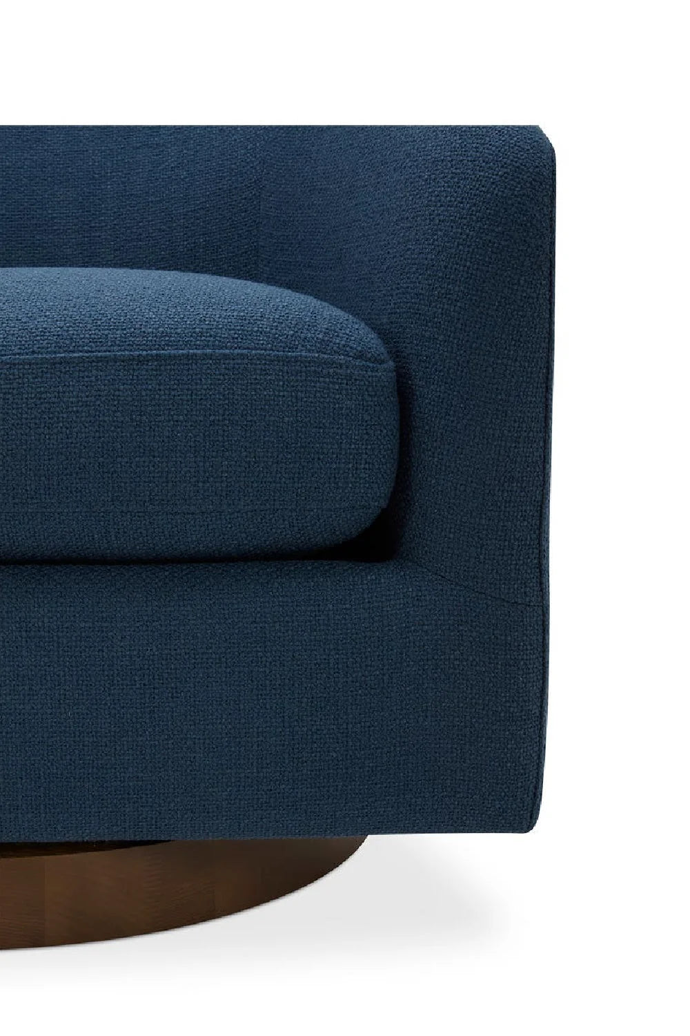 Luxury Curved Swivel Accent Chair Modern Italian Style for Villa