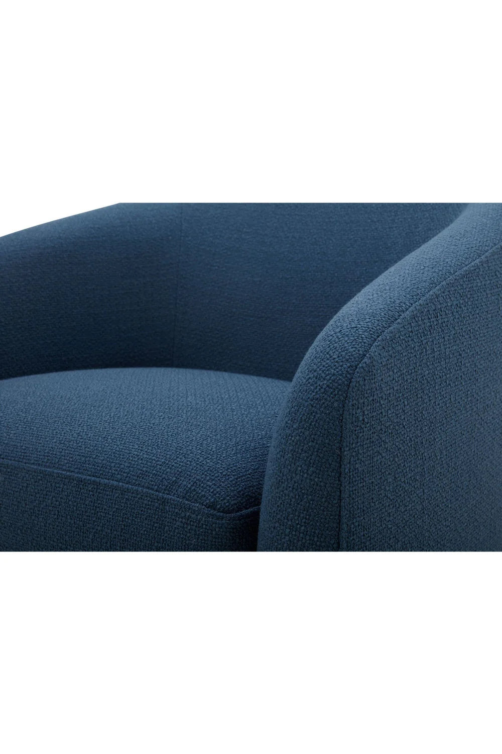 Luxury Curved Swivel Accent Chair Modern Italian Style for Villa