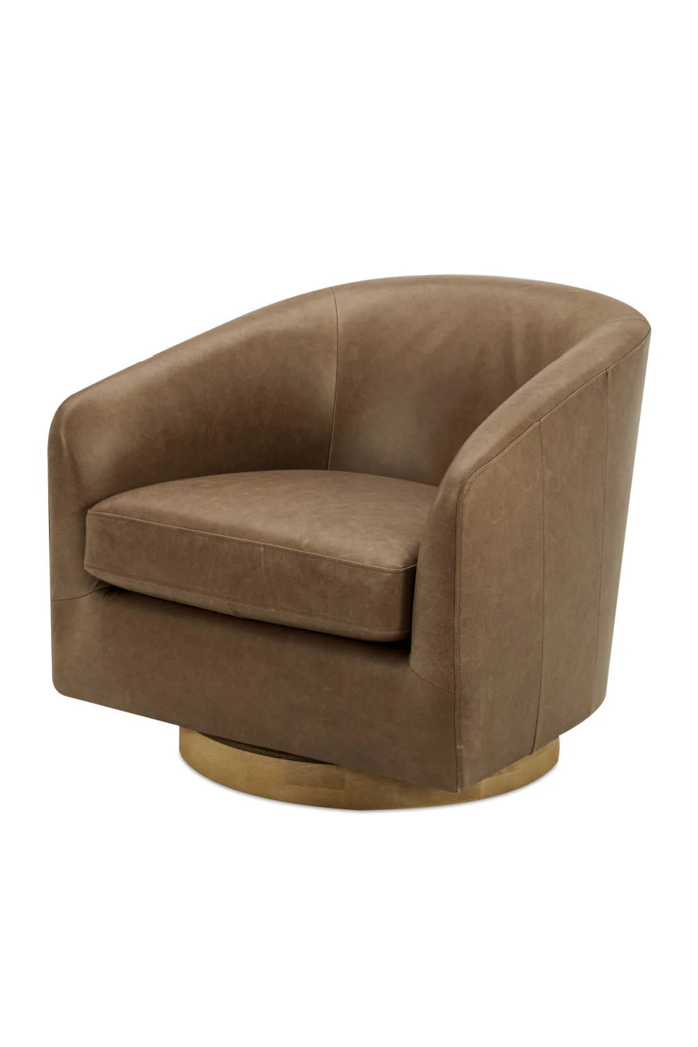 Luxury Curved Swivel Accent Chair Modern Italian Style for Villa