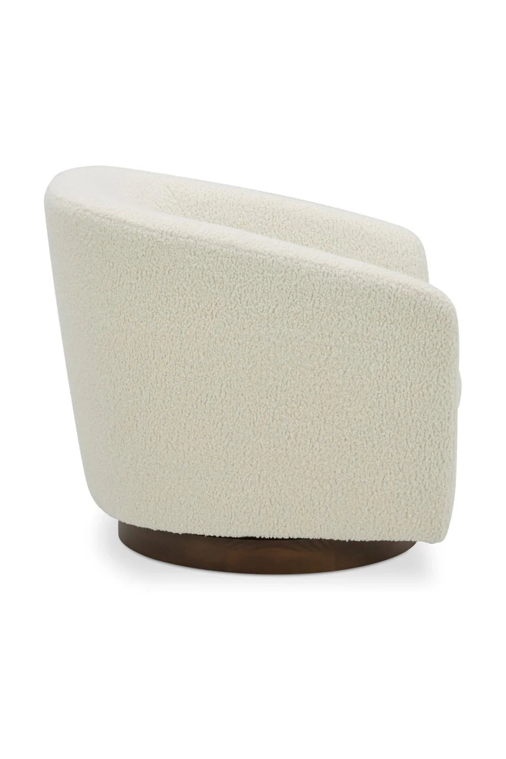 Luxury Curved Swivel Accent Chair Modern Italian Style for Villa