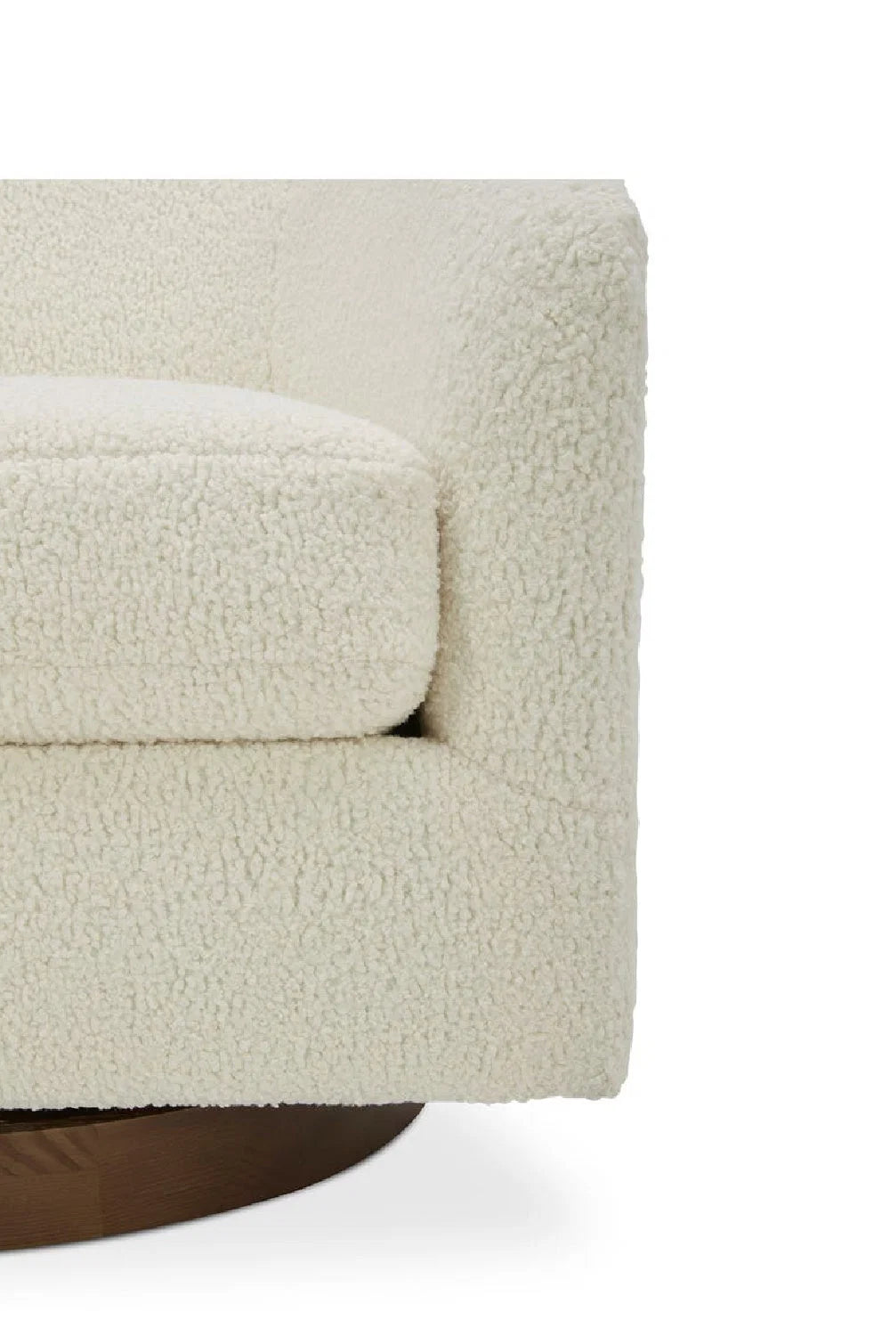 Luxury Curved Swivel Accent Chair Modern Italian Style for Villa