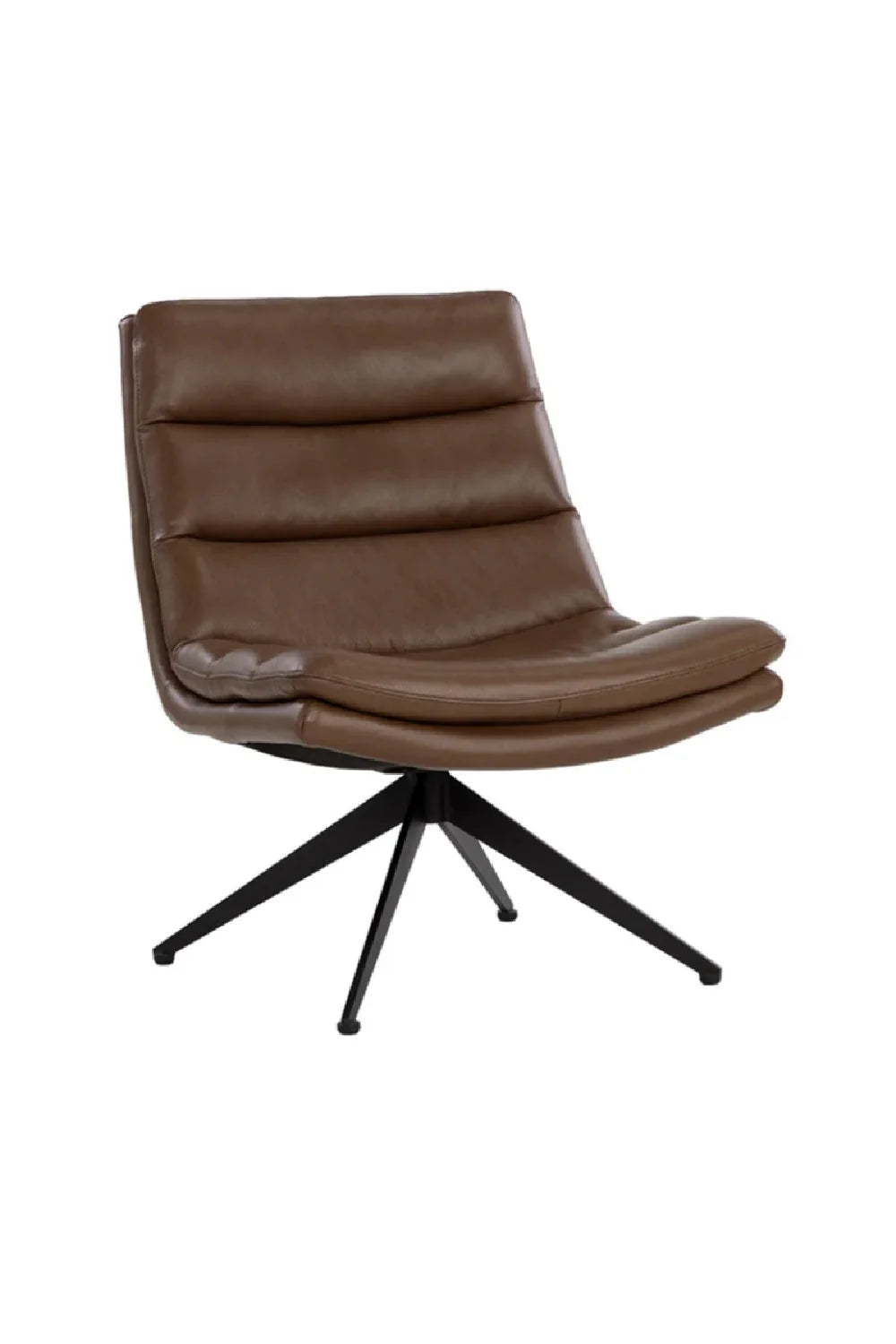 Luxury Curved Swivel Lounge Chair Modern Italian Style for Villa