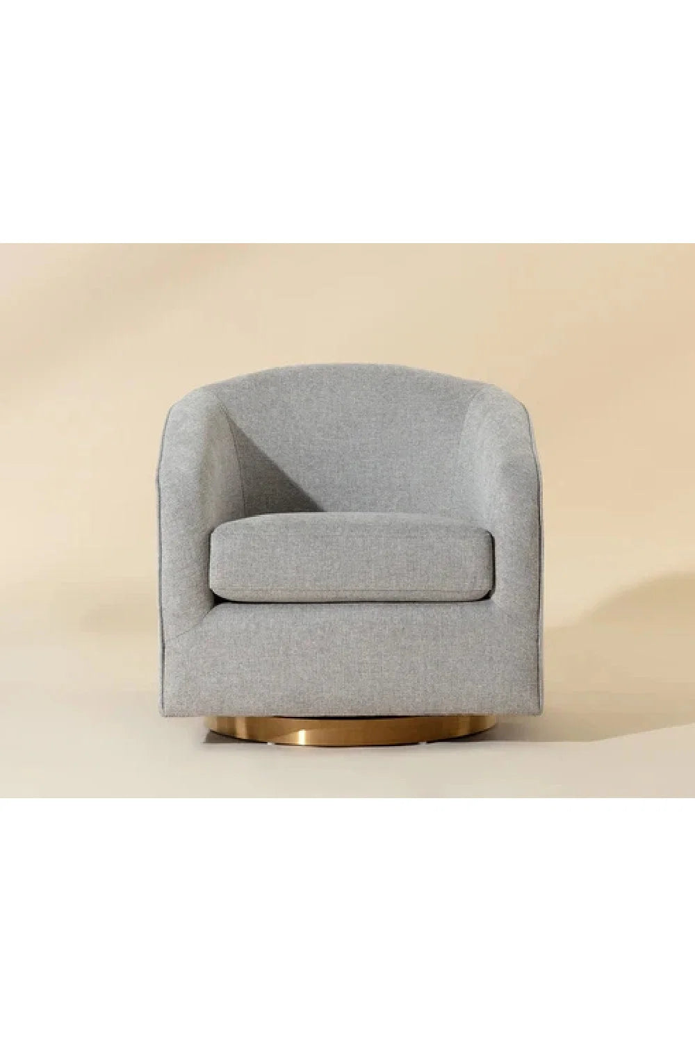 Luxury Curved Swivel Lounge Chair Modern Italian Style for Villa