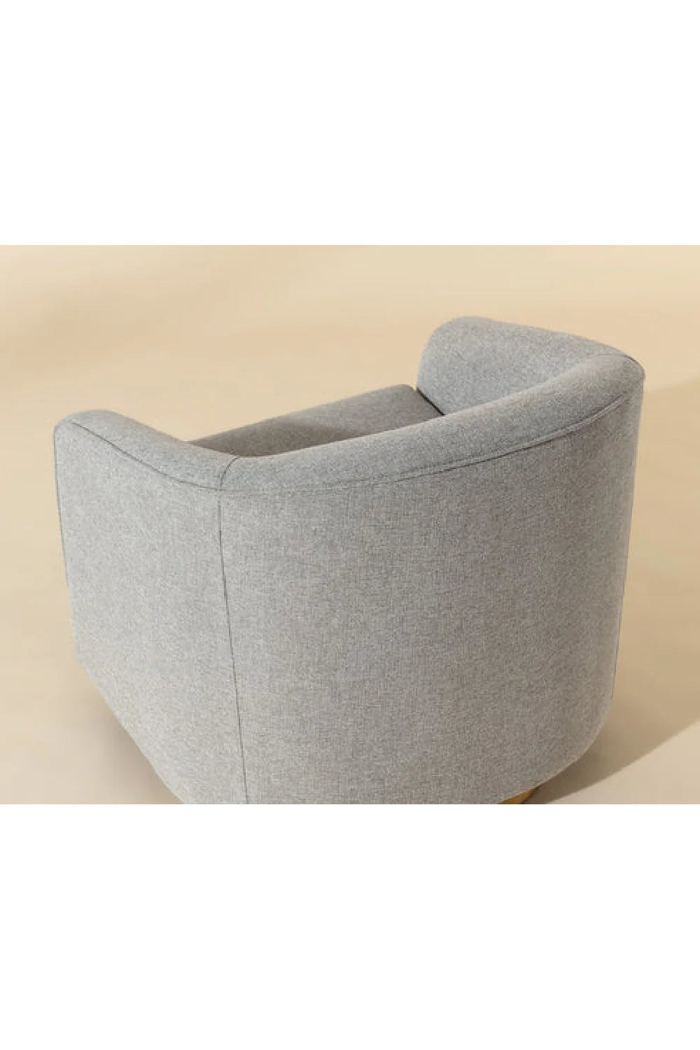 Luxury Curved Swivel Lounge Chair Modern Italian Style for Villa