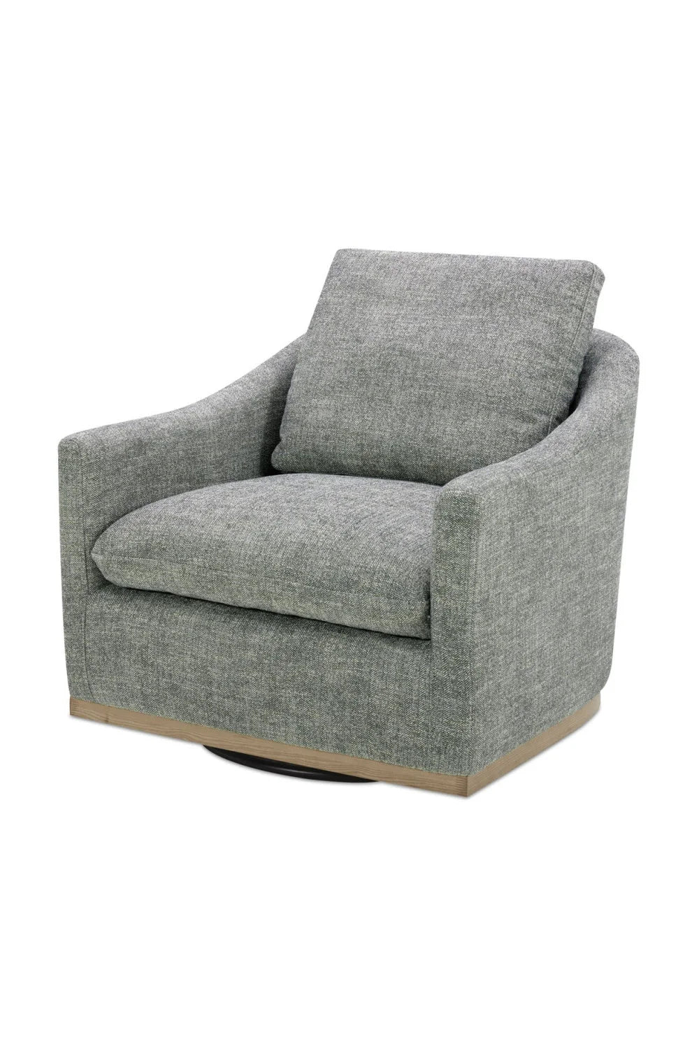 Luxury Curved Swivel Lounge Chair Modern Italian Style for Villa