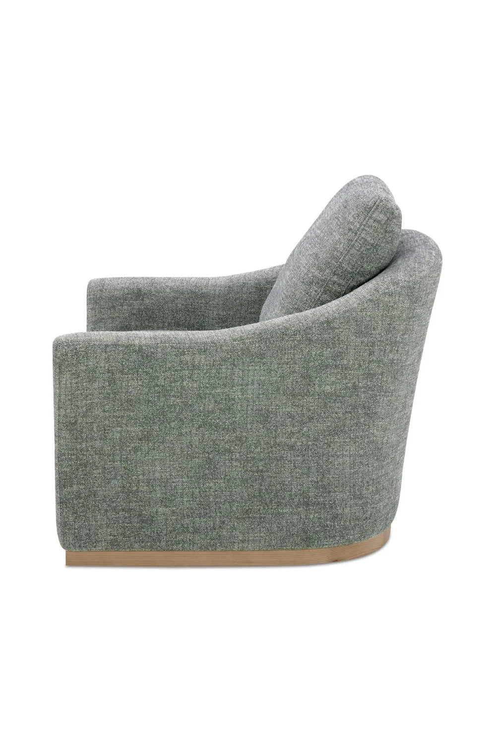 Luxury Curved Swivel Lounge Chair Modern Italian Style for Villa