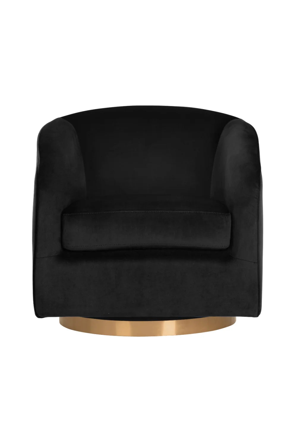 Luxury Curved Swivel Lounge Chair Modern Italian Style for Villa