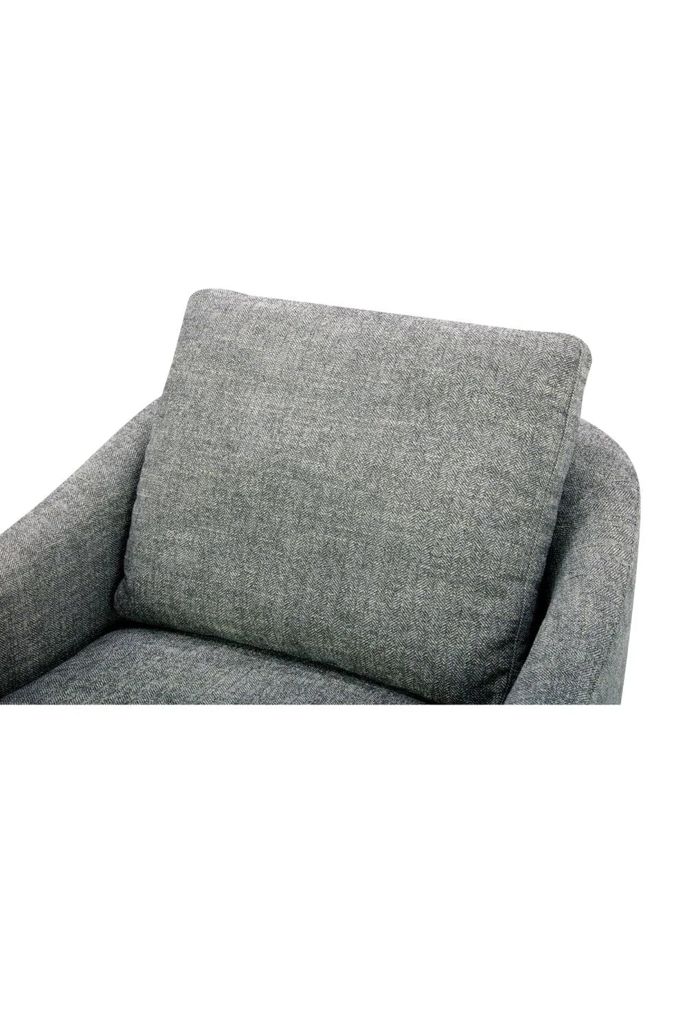 Luxury Curved Swivel Lounge Chair Modern Italian Style for Villa
