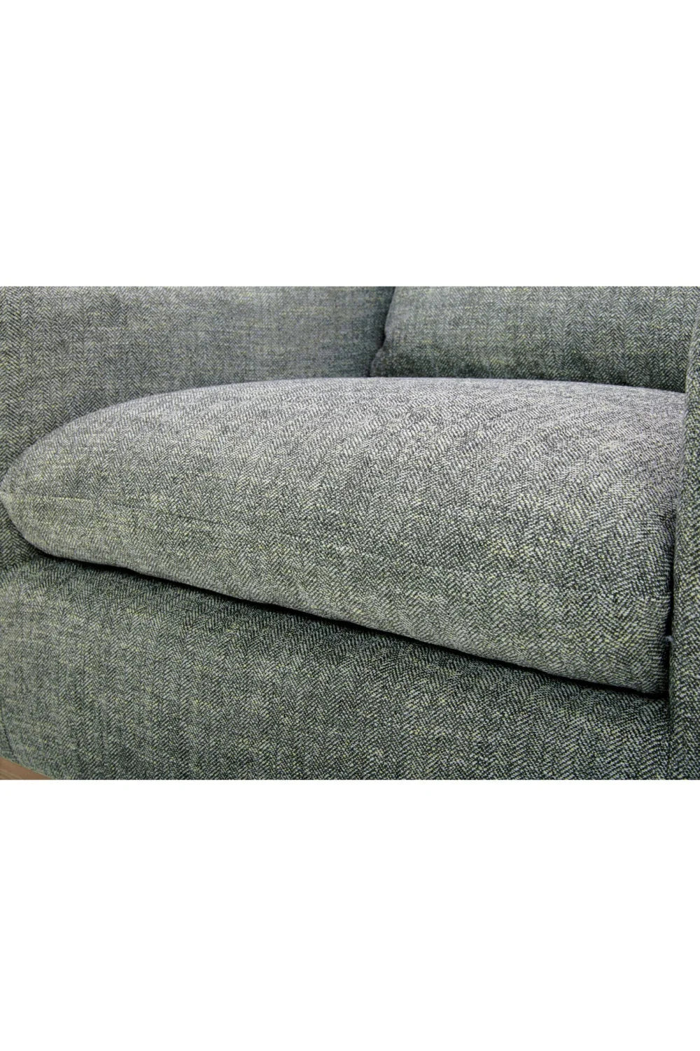 Luxury Curved Swivel Lounge Chair Modern Italian Style for Villa