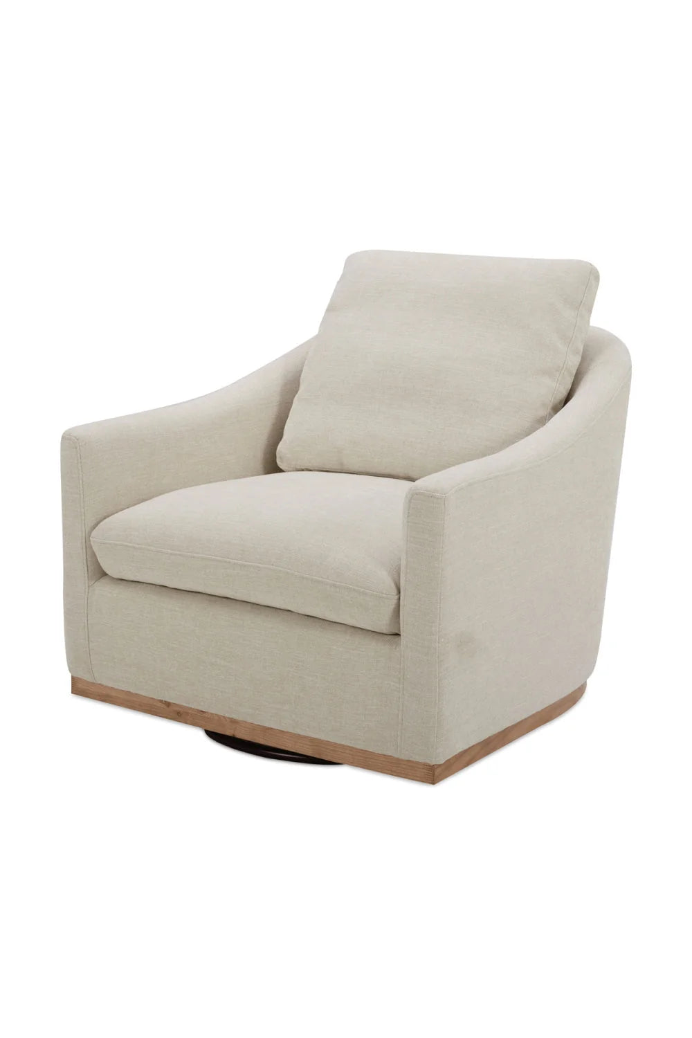 Luxury Curved Swivel Lounge Chair Modern Italian Style for Villa