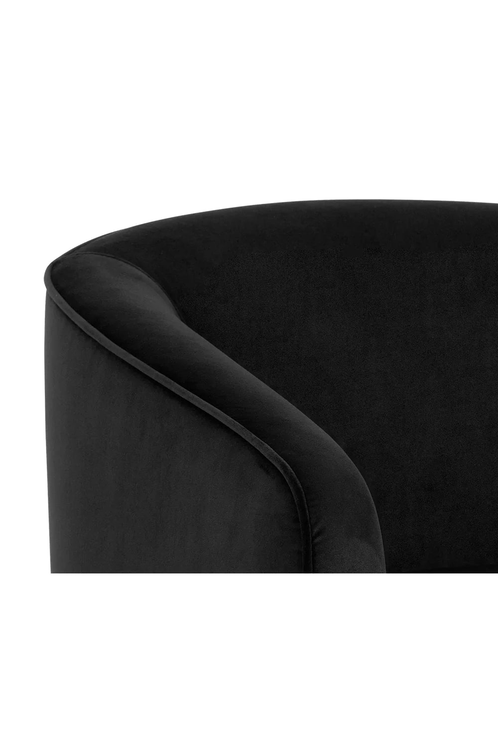 Luxury Curved Swivel Lounge Chair Modern Italian Style for Villa