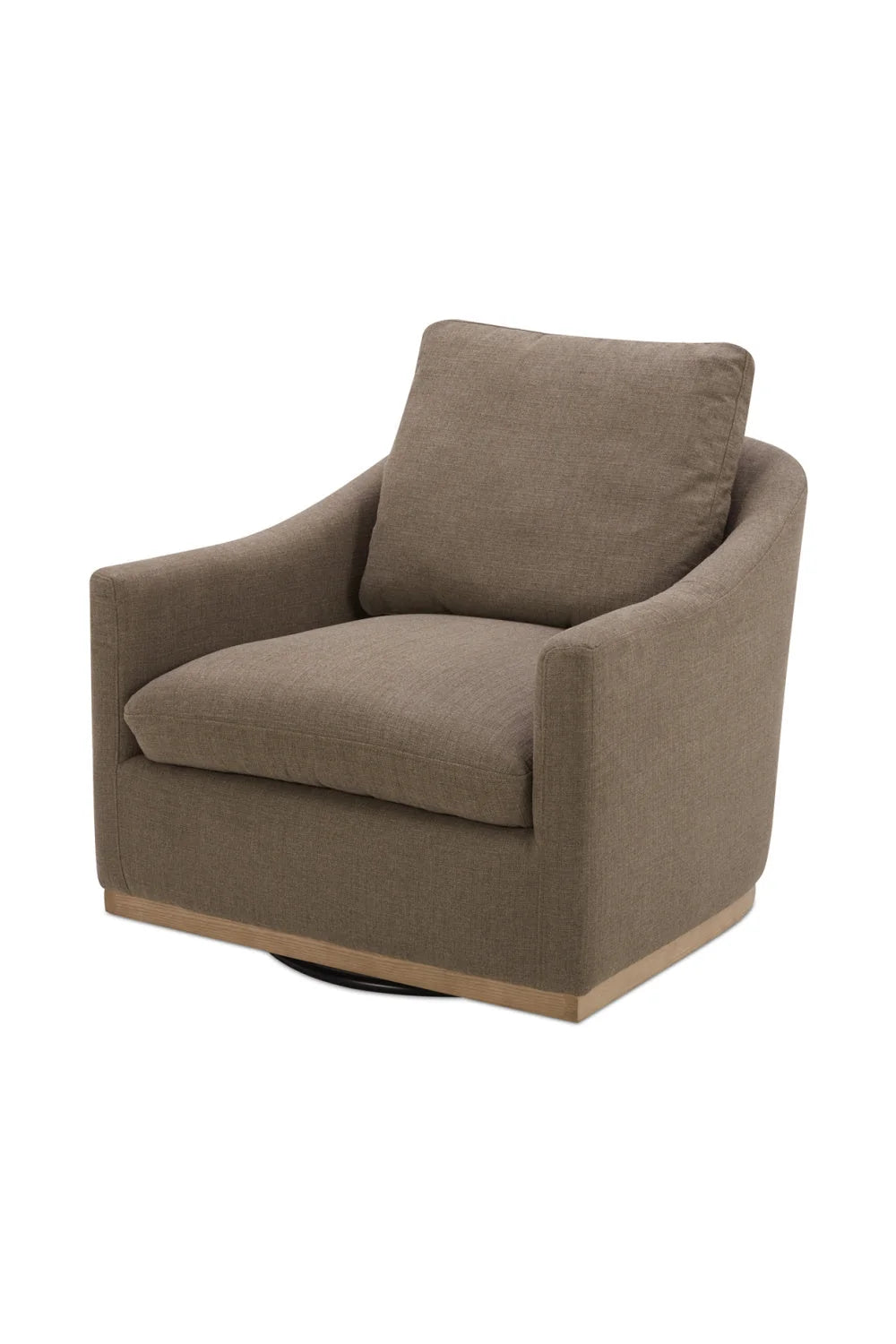 Luxury Curved Swivel Lounge Chair Modern Italian Style for Villa