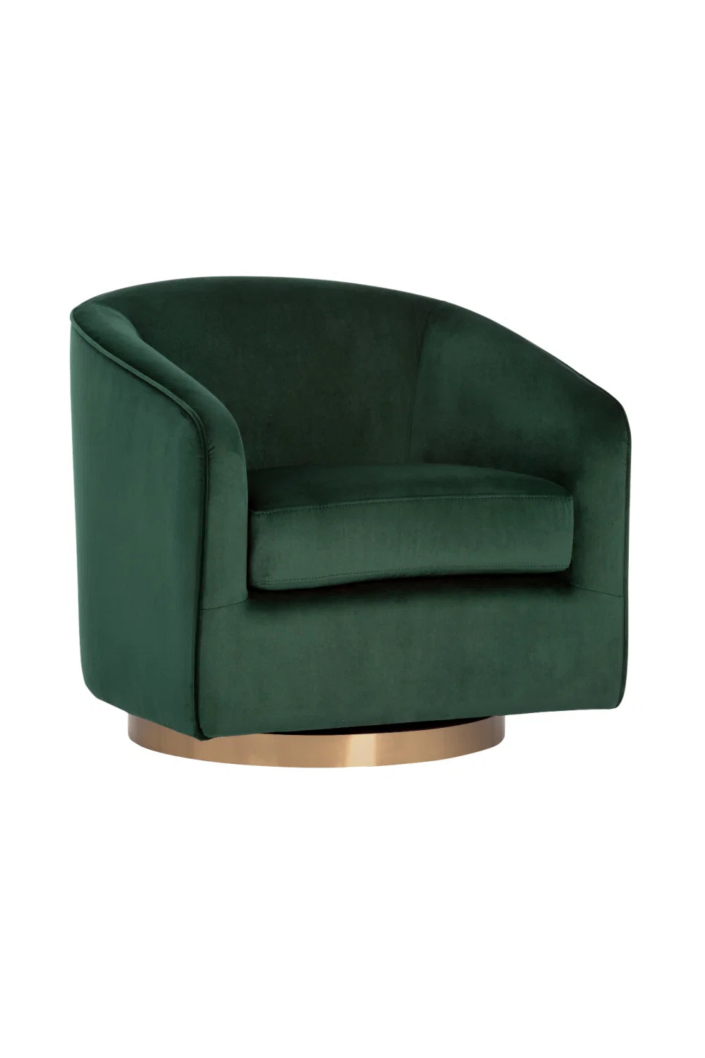 Luxury Curved Swivel Lounge Chair Modern Italian Style for Villa