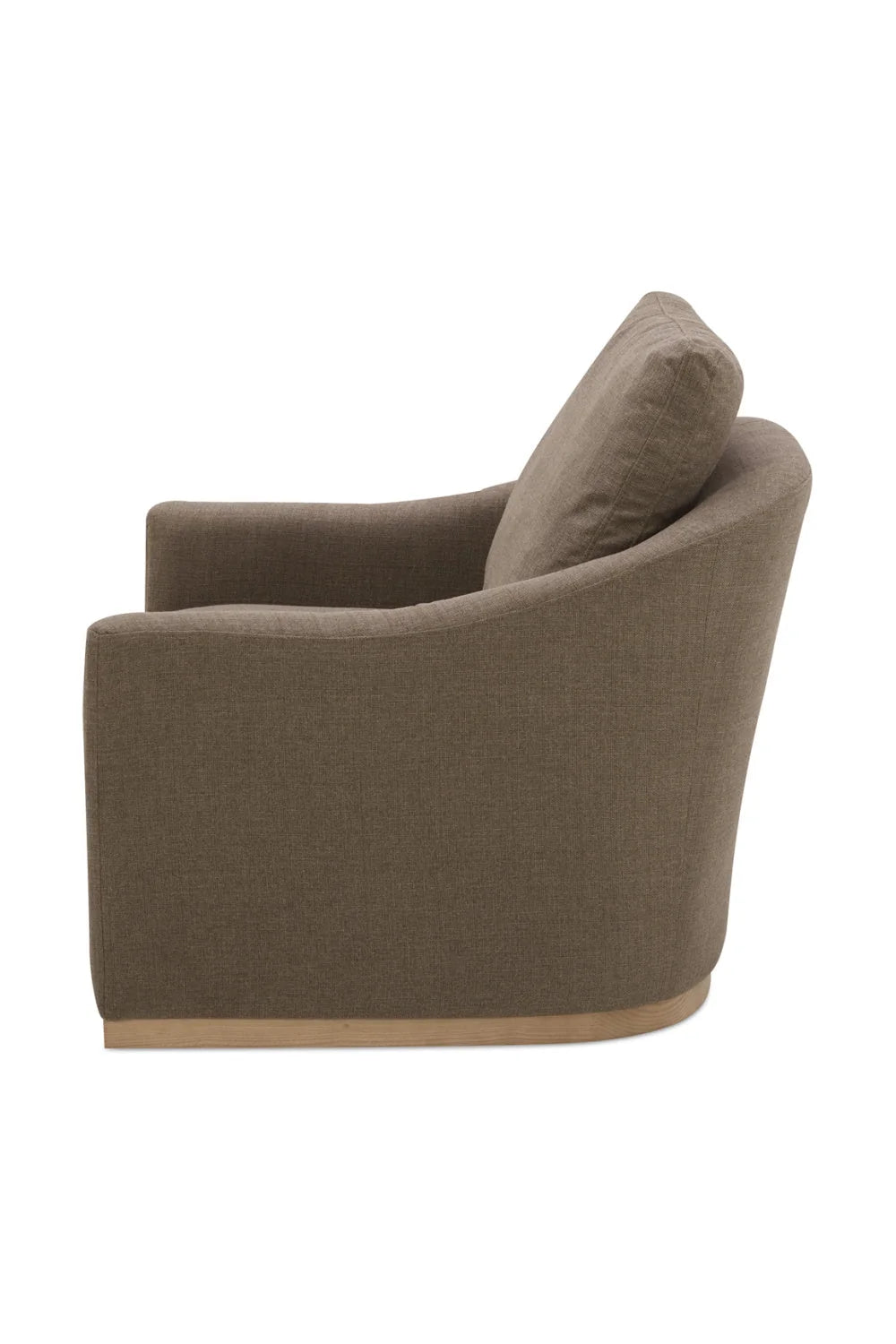 Luxury Curved Swivel Lounge Chair Modern Italian Style for Villa