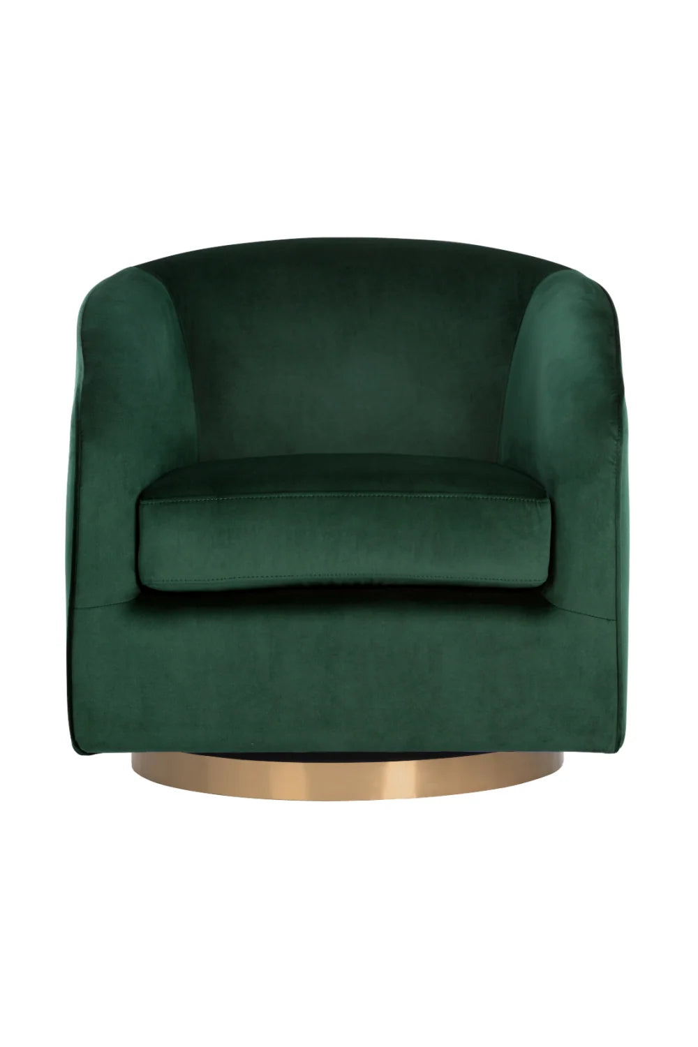 Luxury Curved Swivel Lounge Chair Modern Italian Style for Villa