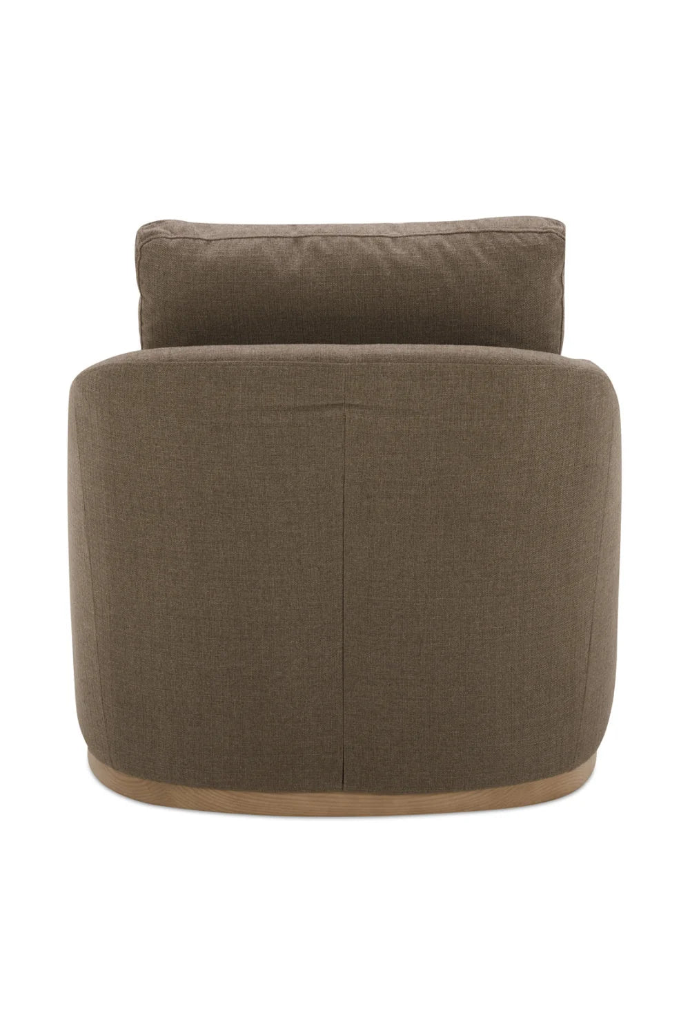 Luxury Curved Swivel Lounge Chair Modern Italian Style for Villa
