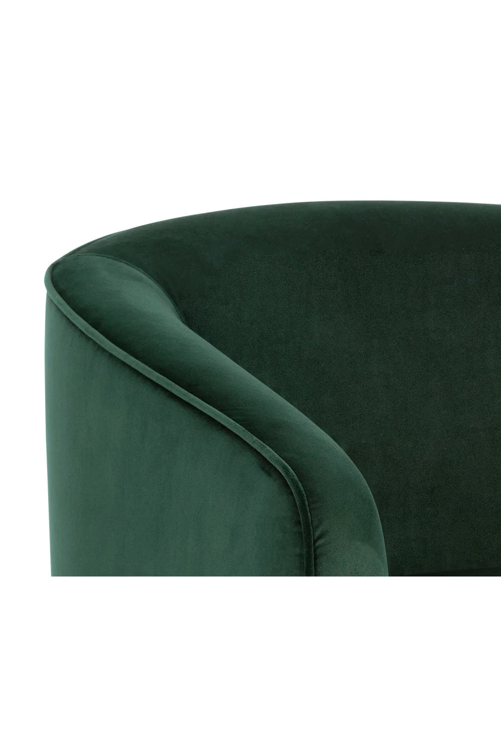 Luxury Curved Swivel Lounge Chair Modern Italian Style for Villa