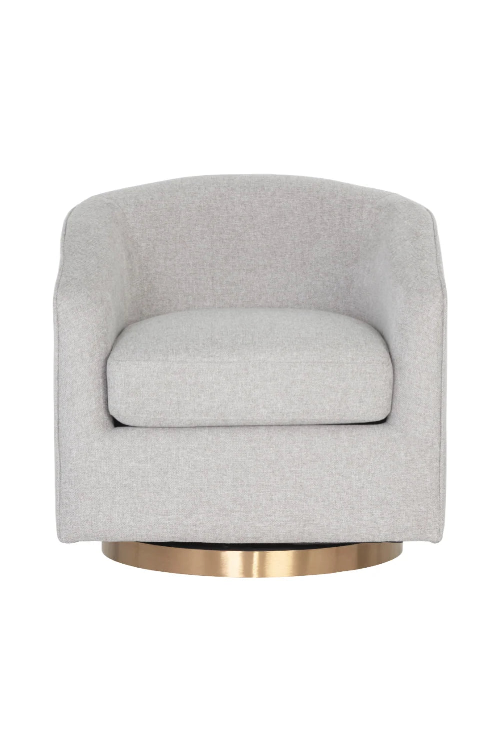 Luxury Curved Swivel Lounge Chair Modern Italian Style for Villa