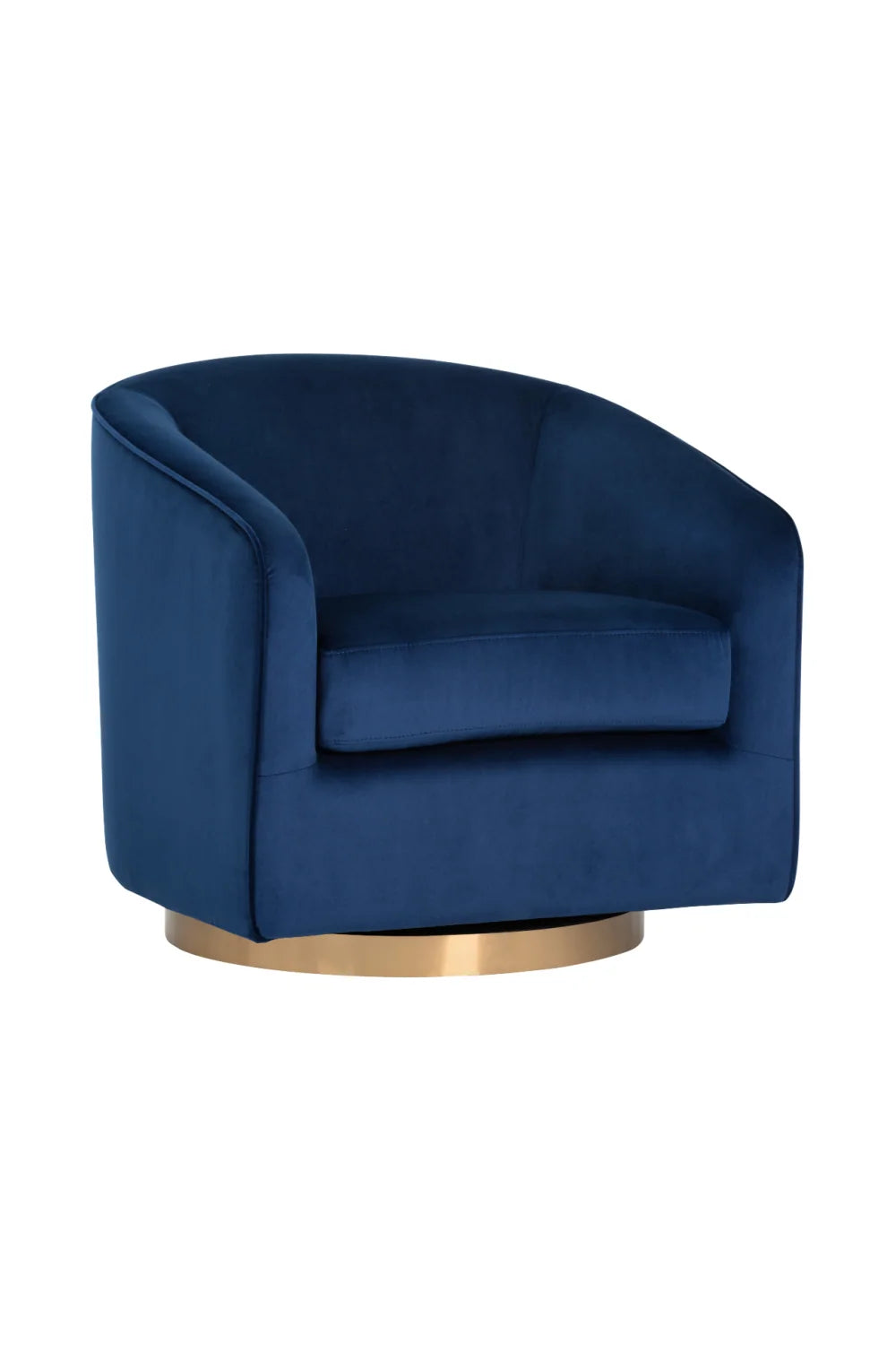 Luxury Curved Swivel Lounge Chair Modern Italian Style for Villa