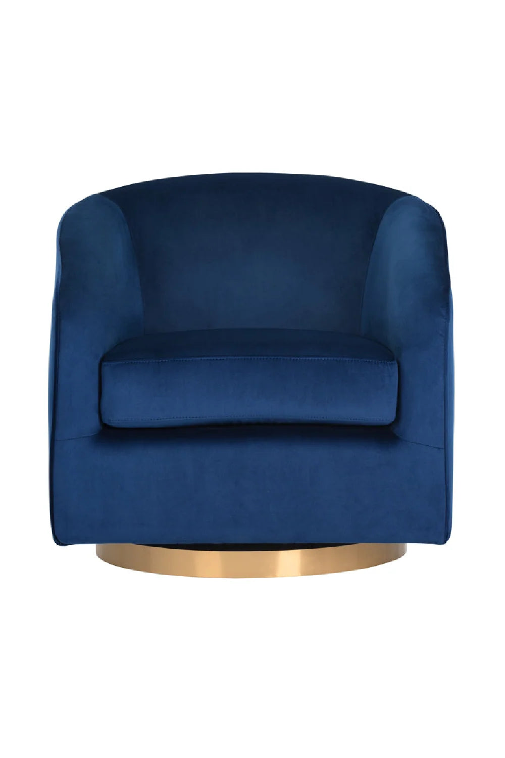 Luxury Curved Swivel Lounge Chair Modern Italian Style for Villa