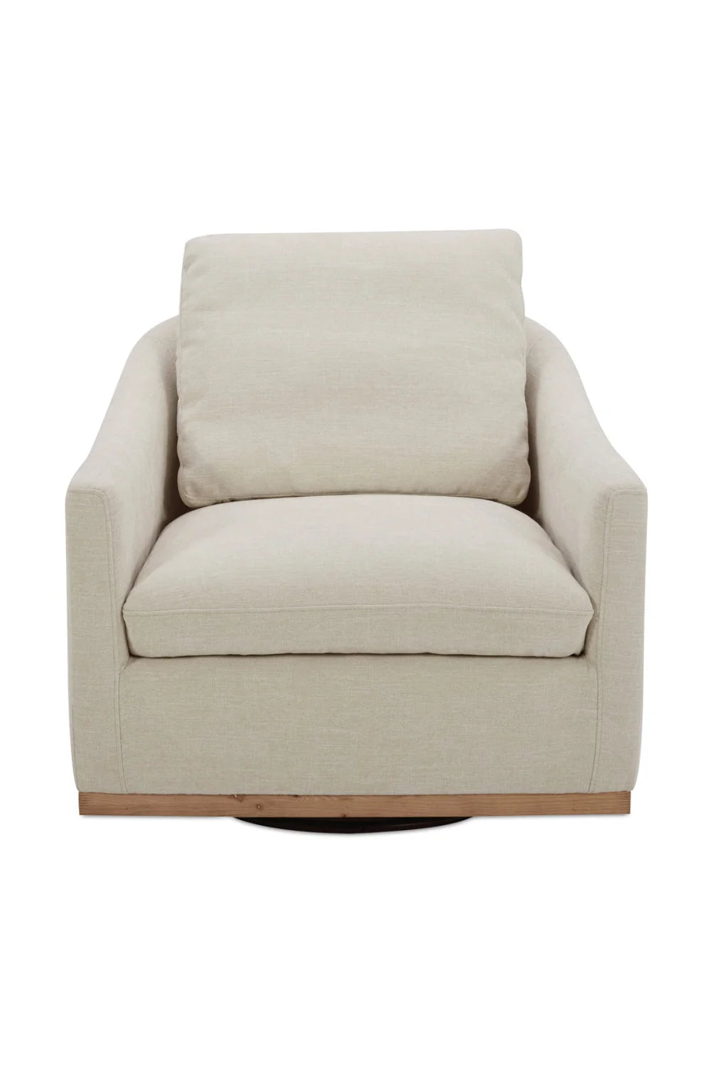 Luxury Curved Swivel Lounge Chair Modern Italian Style for Villa