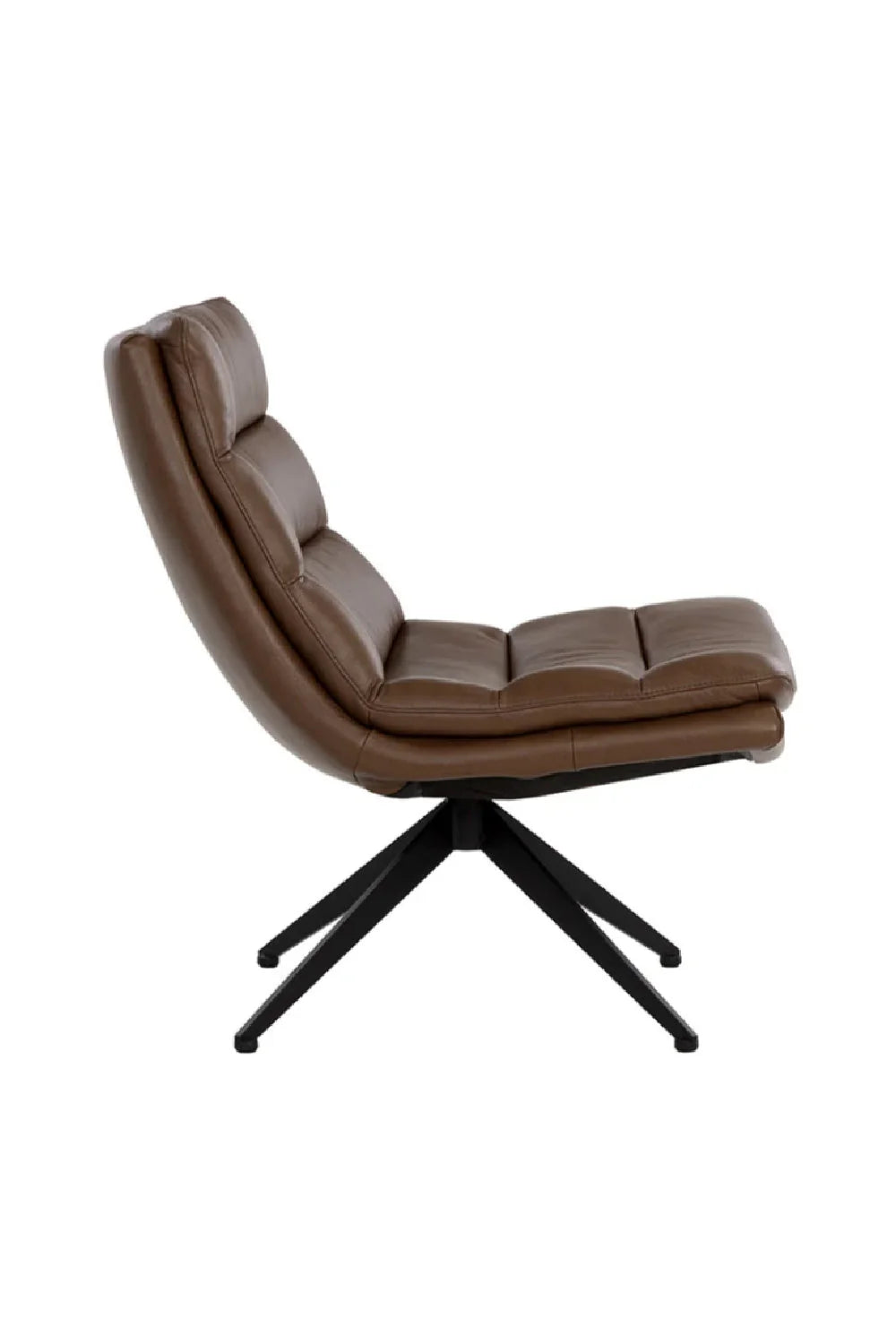 Luxury Curved Swivel Lounge Chair Modern Italian Style for Villa