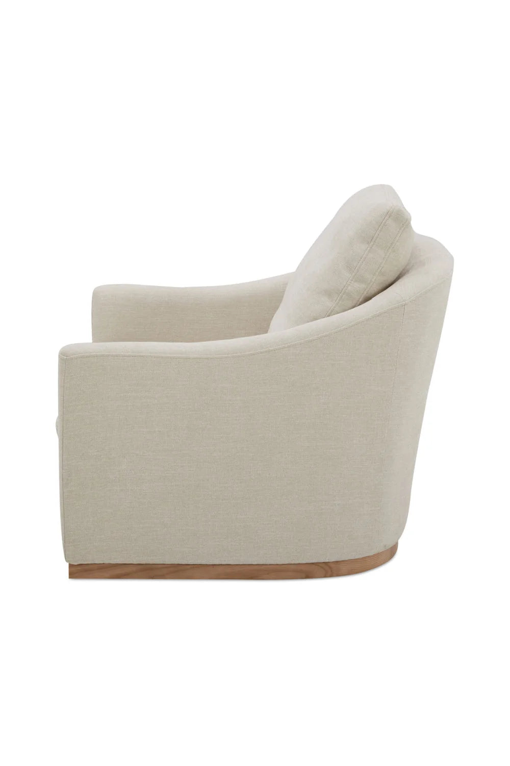 Luxury Curved Swivel Lounge Chair Modern Italian Style for Villa