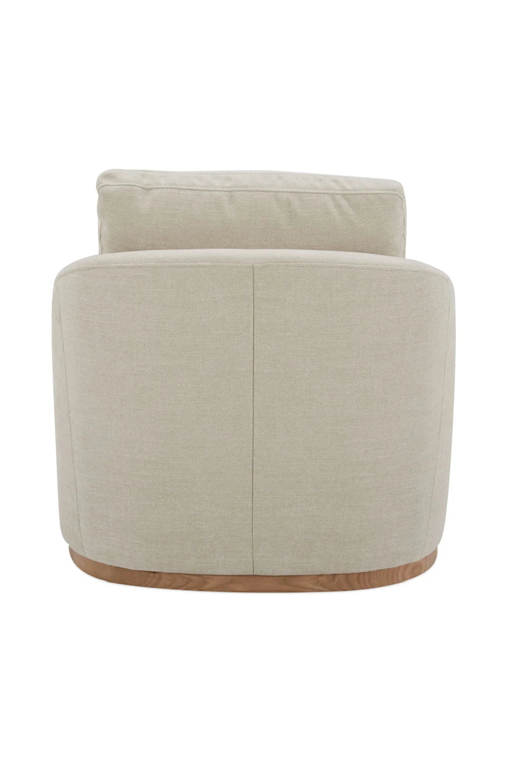 Luxury Curved Swivel Lounge Chair Modern Italian Style for Villa