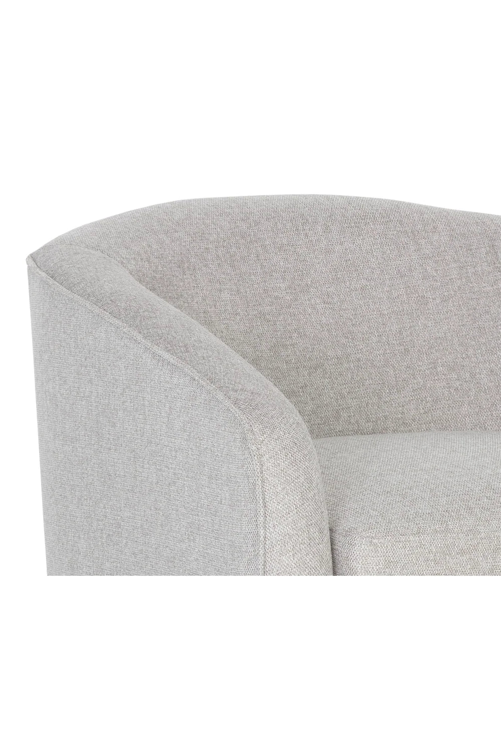 Luxury Curved Swivel Lounge Chair Modern Italian Style for Villa